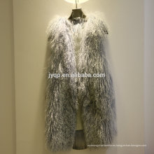 Venta al por mayor Tibetan Mongolian Lamb Skin Vest